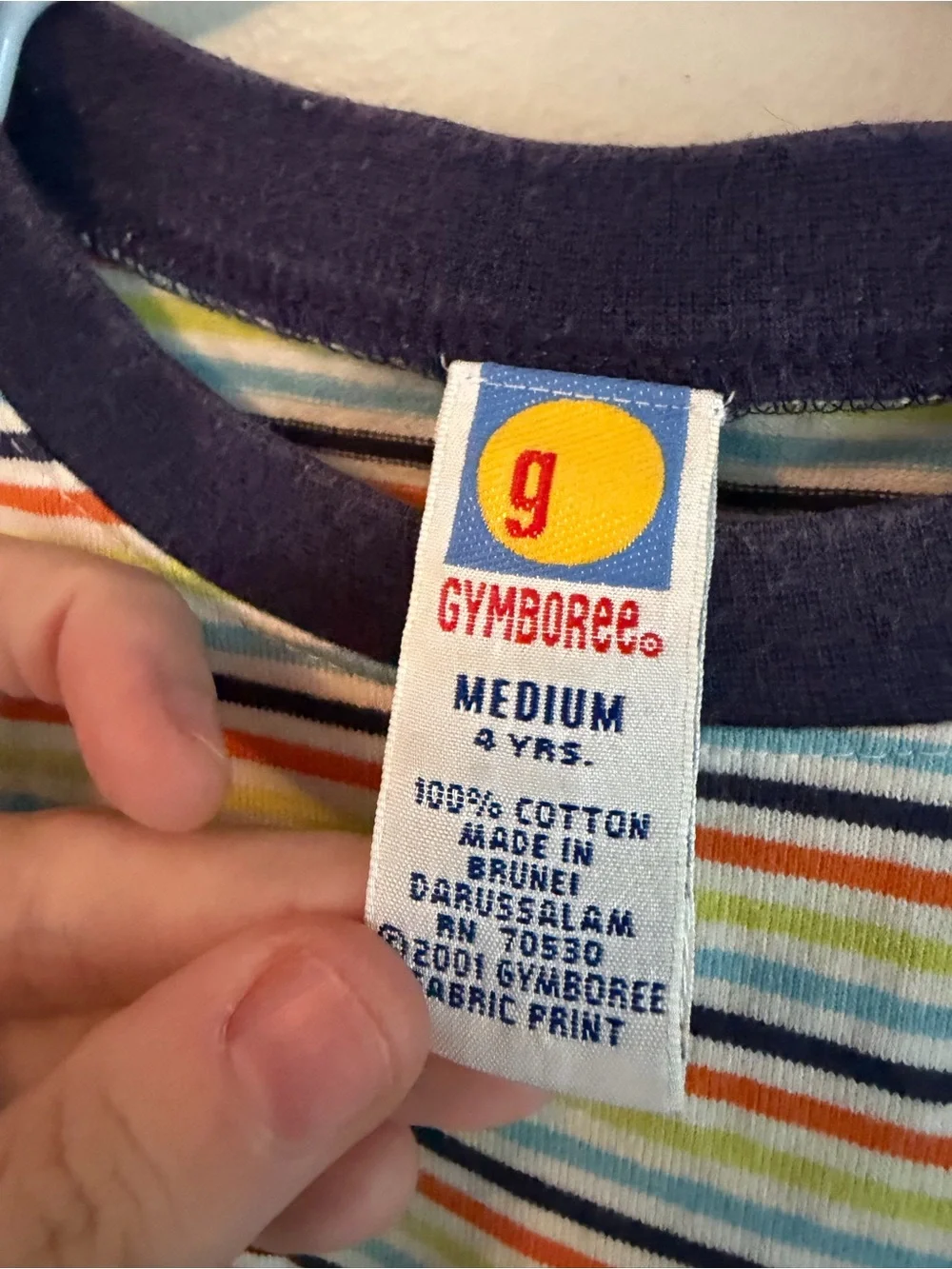 Gymboree Vintage Short Sleeve Stripe Tee - Multicolor